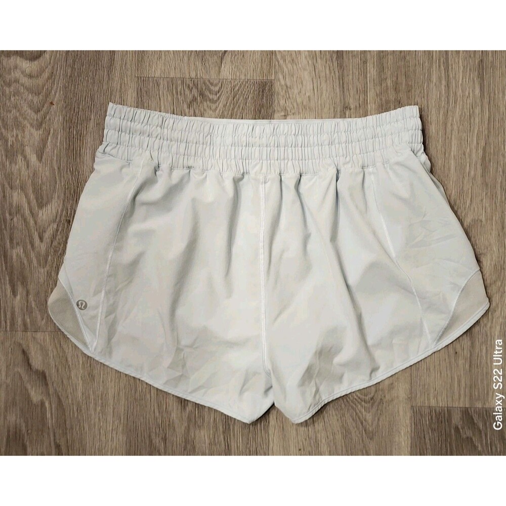 Lululemon Hotty Hot High Rise Lined Shorts 2.5" Size 10 Reg Sheer Blue